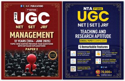 UGC NET Management Book 2025  - UGC NET Paper 2 Management 2025 & UGC NET Paper 1 [Set of 2 Books] | Chapter-Wise Solved Papers (2014 – June 2025) with Detailed Explanations | Best Seller PYQ Book for NTA UGC NET/JRF, SET & Assistant Professor Management Exams in India | IFAS Publications