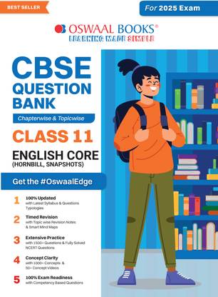 Oswaal CBSE Question Bank Class 11 English Core, Chapterwise and Topicwise Solved Papers For 2025 Exams