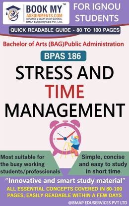 IGNOU BPAS 186 Stress and Time Management Quick Readable Notes Book For Ignou Student