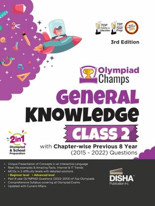Olympiad Champs General Knowledge Class 2 with Chapter-Wise Previous 8 Year (2015 - 2022) Questions Complete Prep Guide with Theory, Pyqs, Past & Practice Exercise
