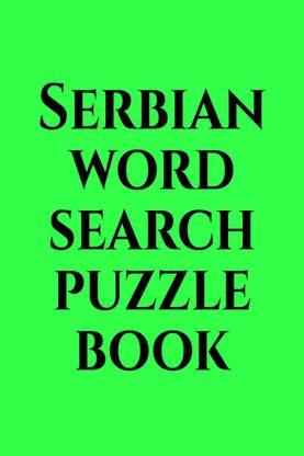 Serbian word search puzzle book