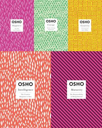 OSHO Best 5 Books Set (Happiness + Courage + Creativity + Intelligence + Maturity)