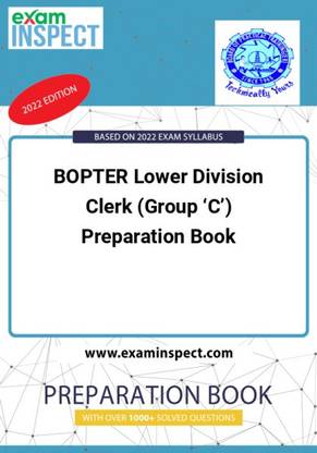 BOPTER Lower Division Clerk (Group ‘C’) Preparation Book