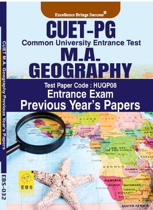 CUET PG MA Geography (Test Paper Code-HUQP08) Entrance Exam Previous Year's Papers (English Medium)  - CUET PG MA Geography Entrance Exam (Test Paper Code-HUQP08)