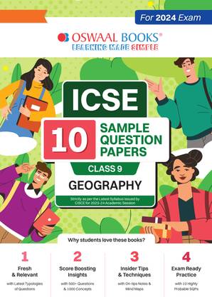 ICSE 10 Sample Question Papers Class 9 Geography For 2024 Exam (Based On The Latest CISCE Specimen)
