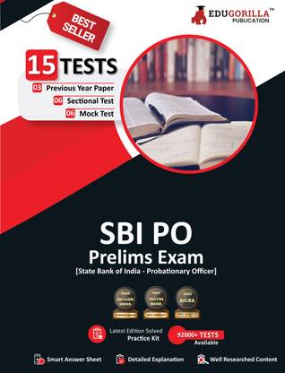 SBI PO Prelims Exam  - 2024 : Probationary Officer (English Edition) - 6 Full Length Mock Tests, 3 Previous Year Papers and 6 Sectional Tests with Free Access to Online Tests