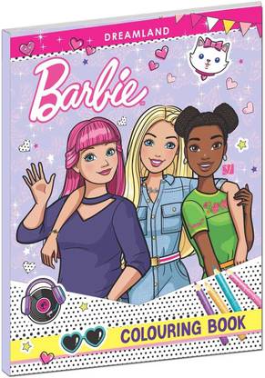 Barbie Colouring Book  - Filled with Barbie characters, Each page | Barbie Colouring Book for Little Artists | Coloring Book for Kid