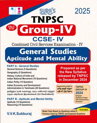 Tnpsc Group-Iv General Studies & Aptitude and Mental Ability (Edition2