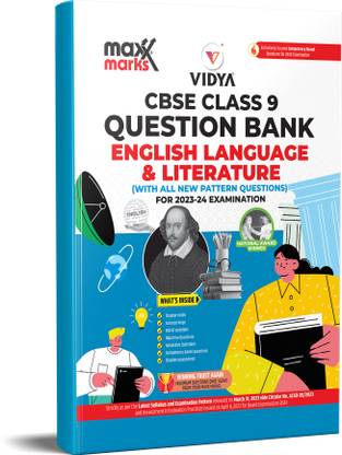 Maxx Marks CBSE Class 9 English Language & Literature Question Bank for 2024 Board Exam