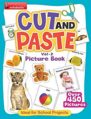 Cut & Paste Picture Book Vol. 2  - Learning Practice Improving Book for Children