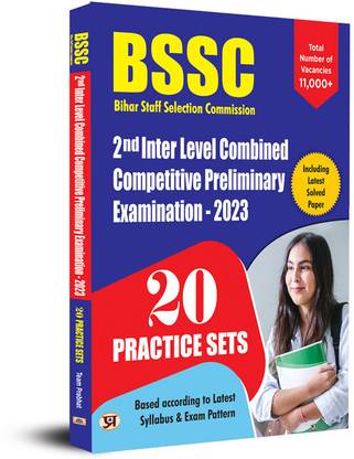 BSSC Bihar Staff Selection Commission 2nd Inter Level Combined Competitive Preliminary Examination 20 Practice Sets- 2023 Book in English