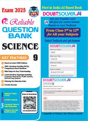 Reliable CBSE Question Bank Class 9 Science (L&L), Board Exams 2025 (Free AI tool: https://doubtsolver.ai )