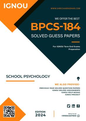 IGNOU BPCS 184 Solved Guess Paper with Important Questions For IGNOU Term End Exam Preparations