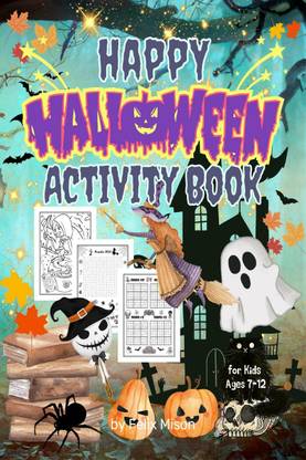 Happy Halloween Activity Book for Kids Ages 7-12