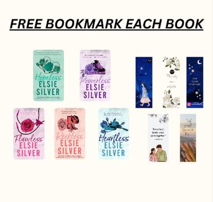Chestnut Springs Series (Special Edition)- Hopeless + Flawless + Heartless + Powerless + Reckless (English, Paperback) (Perfect, Elsie Silver) + Free bookmark each book