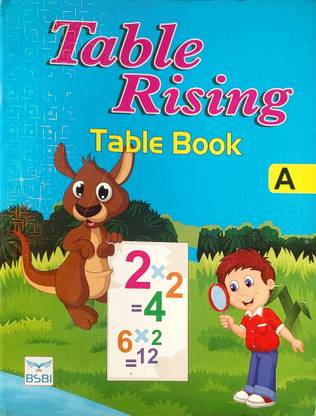 Table Rising A for kids , Picture table book 1 to 10 with workbook , rivision work , roman and word demonstration , Time , Symbol recog. And many more