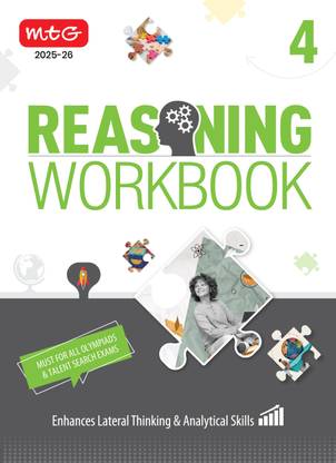 MTG Olympiad Reasoning Workbook Class 4 - Enhances Lateral Thinking & Analytical Skills | Must For SOF & All Olympiad & Talent Search Exam 2025-26
