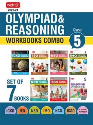 MTG Olympiad Workbook and Reasoning Book Class 5 Combo for NSO-IMO-IEO-NCO-IGKO-ISSO (Set of 7 Books) - SOF Olympiad Preparation Books For 2023-2024 Exam