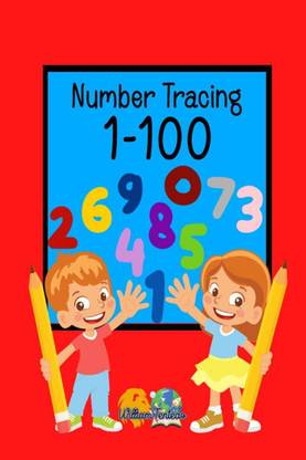 Number Tracing 1-100  - Let's learn to write numbers. For kids age 3-6 years.
