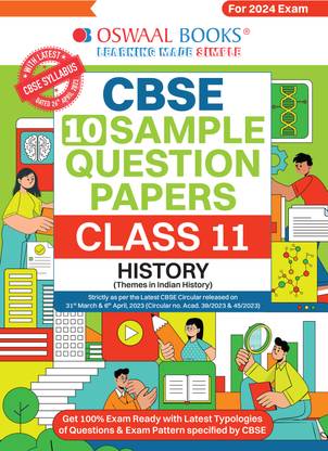 Oswaal CBSE Sample Question Papers Class 11 History Book (For 2024 Exams ) | 2023-24