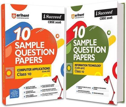 Arihant i-Succeed CBSE Sample Question Papers 2026 Computer Applications & Information Technology Class 10 (Set of 2) | 10 Sample Papers with Solutions | Final Practice Papers | Rapid Revision Sheets