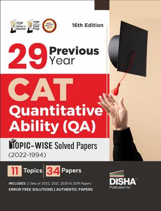 29 Previous Year Cat Quantitative Ability (Qa) Topic-Wise Solved Papers (2022 - 1994)Previous Year Questions Pyqs