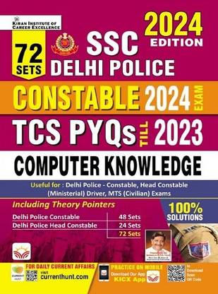 SSC Delhi Police Constable Computer Knowledge TCS PYQs 2024 Exam Total 72 Sets with 100% Solutions (English Medium) (4928)
