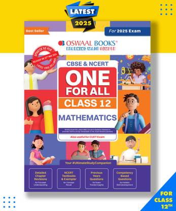 Oswaal CBSE & NCERT One for All| Class 12 Mathematics For 2025 Board Exam Paperback, Oswaal Editorial Board|New Latest Edition For 2025-2026