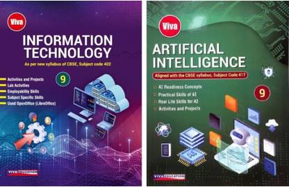 Information Technology (Code-402) & Artificial Intelligence (Code-417) Textbooks for Class - 9, Set of 2 Books, Updated Edition