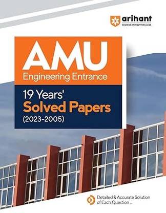 19 Years Solved Papers for AMU Engineering Entrance Exam 2024