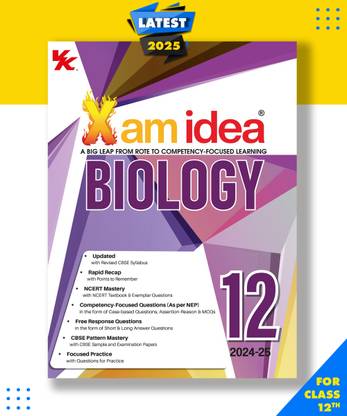 Xam idea Biology Class 12 Book| CBSE Board| Chapterwise Question Bank| Based on Revised CBSE Syllabus| NCERT Questions Included|Paperback, Editorial Board|New Latest Edition For 2025-2026