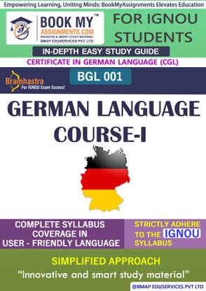 IGNOU BGL-1 German Language Course-I In Depth Guide For Ignou Student