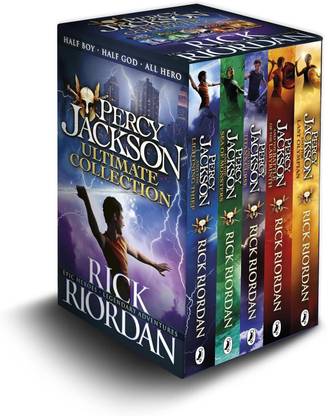 Percy Jackson and the Olympians Books Collection, The Lightning Thief, The Sea of Monsters, The Titan’s Curse, The Battle of the Labyrinth, The Last Olympian, Rick Riordan, Paperback, English