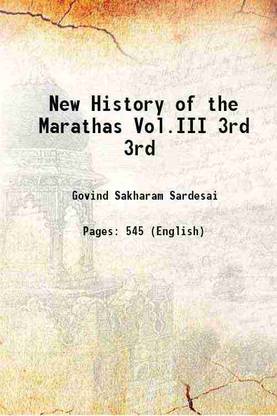 A History of the Marattas Volume 3 1826 [Hardcover]