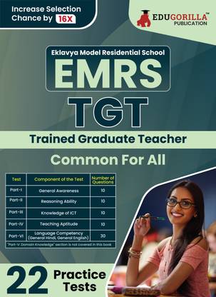 EMRS TGT : Common For All Exam Book  - 2024 (English Edition)- Eklavya Model Residential School Trained Graduate Teacher - 22 Practice Tests (1500+ Solved MCQs) with Free Access To Online Tests