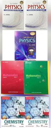 Combo of 4 Books ( Modern's abc chemistry parr(1-2) + Lab manual of Physics + New Simplified Physics part(1-2) + R.D Sharma Mathematics Volume (1-2)