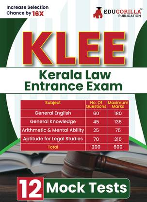 KLEE  - 2024 | 12 Full Length Mock Tests (Solved 2400+ MCQs) with Free Access to Online Tests