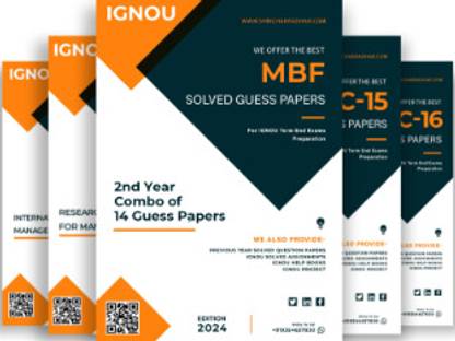 MBF 2nd Year IGNOU Guess Paper Combo (Banking & Finance) (Set of 14 Subjects including MMPC-015 to MMPC-020, MMPB-001 to MMPB-006, MMPF-006 & MMPF-011) covering 30 Most Important Questions for each subject | Guess Paper Specially for IGNOU TEE of June & December 2025 sessions.  - Download this Assignment in soft copy (PDF) format in . from shrichakradhar.com or you can us at 9354637830.