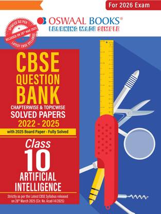 CBSE Question Bank Chapter & Topicwise SOLVED PAPERS Class 10 Artificial Intelligence For 2026 Exam