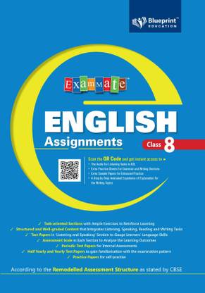 Exammate English Assignments Class 8 for CBSE Board - Blueprint Education
