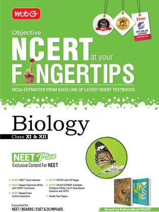 MTG Objective NCERT at your FINGERTIPS Biology - NCERT NEET Trend Indicator, Notes with HD Pages, Exam Archive & MCQs | NEET Books (Based on NCERT Latest Pattern For 2025 Exam)