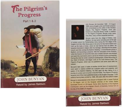 The Pilgrim's Progress English Paperback Bible Stories By John Bunyan Part 1 & 2, Christian Story Book  - The Pilgrim's Progress English Paperback Bible Stories