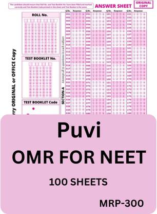NEET OMR 100 SHEETS FOR PRACTICE