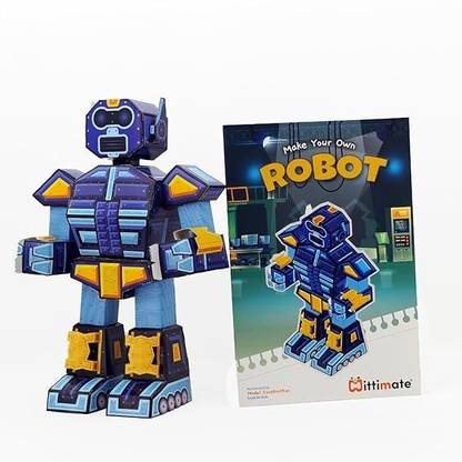 Mittimate Make Your Own – Robot | 3D Paper Construction Model for Kids | Age Group: 8 to 15 Years