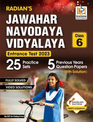 Jawahar Navodaya Vidyalaya (JNV) 25 Practice Set with 5 Solved Papers Entrance Exam 2023 for Class 6 (English Medium)