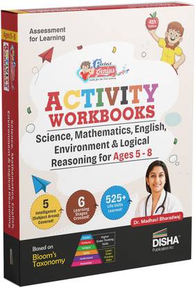 Perfect Genius Junior Activity Workbooks for Science, Environment, Mathematics, Logical Reasoning & English for Ages 5 to 8 - 4th Edition | Must for Olympiad Exams | Builds 545+ Life Skills