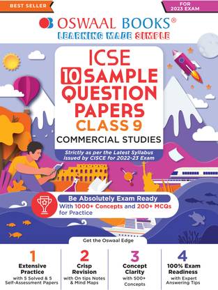 Oswaal ICSE Sample Question Papers Class 9 Commercial Studies (For 2023 Exam)