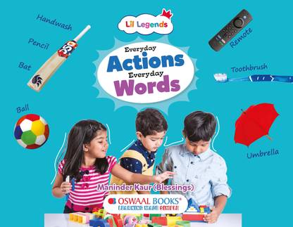 Oswaal Lil Legends Everyday Actions Everyday Words Book for Kids | Special Educator-Designed Communication Book | Ideal for Children Who Need Extra Support | Boost Routine Awareness, Vocabulary & Speech |