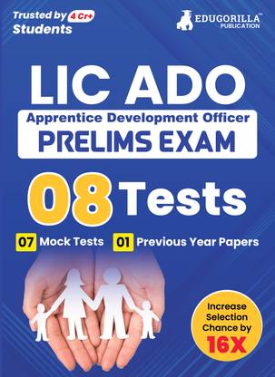 LIC ADO Apprentice Development Officer Prelims Exam  - (English Edition) - 7 Full Length Mock Tests and 1 Previous Year Paper with Free Access to Online Tests
