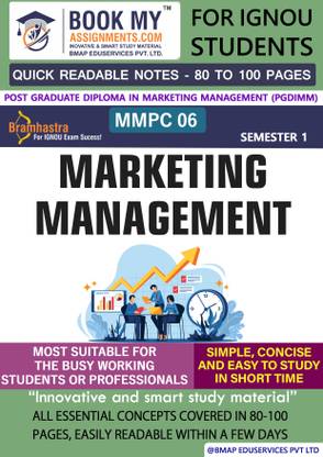 IGNOU MMPC 006 Marketing Management Study Material For IGNOU Students Simplify Your Studies